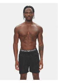 Emporio Armani Szorty kąpielowe EM000686 AF12329 MC117 Czarny Regular Fit. Kolor: czarny. Materiał: syntetyk