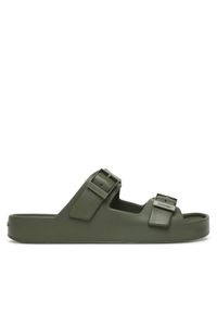 Calvin Klein Klapki Ergon Eva Double Bar Sandal HM0HM02116 Zielony. Kolor: zielony. Materiał: syntetyk #1