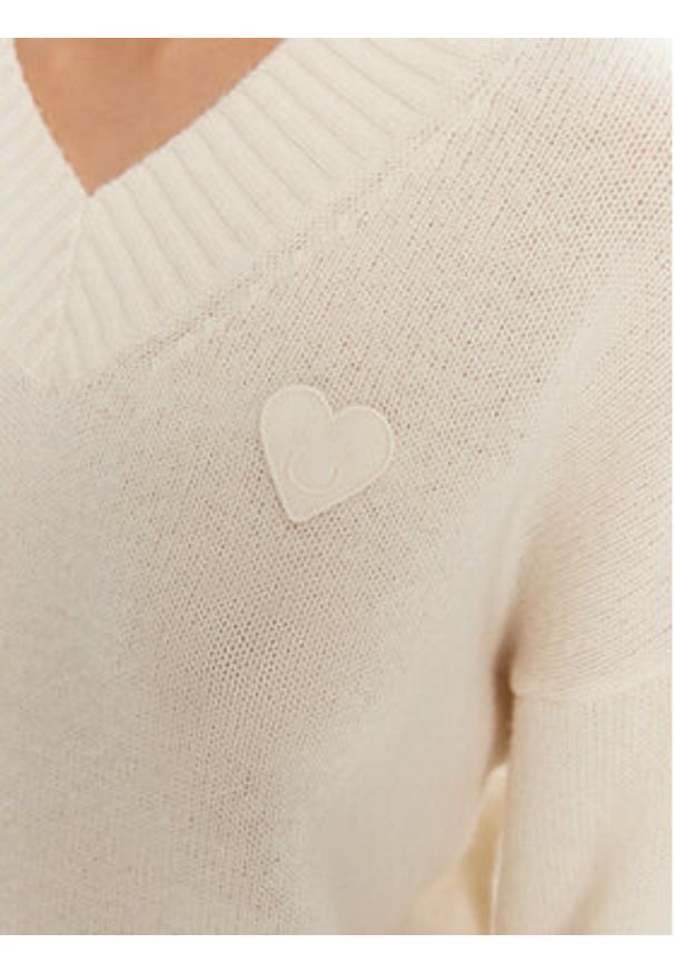 Hugo - HUGO Sweter Scutie_B 50543059 Écru Regular Fit. Materiał: syntetyk