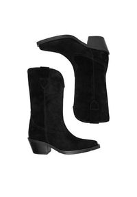 Badura Kowbojki EO-CAMILA-5031 Czarny. Kolor: czarny. Materiał: zamsz, skóra #5