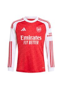 Adidas - Koszulka Arsenal 25/26 Long Sleeve Home Kids. Kolor: czerwony, biały, wielokolorowy. Długość rękawa: długi rękaw