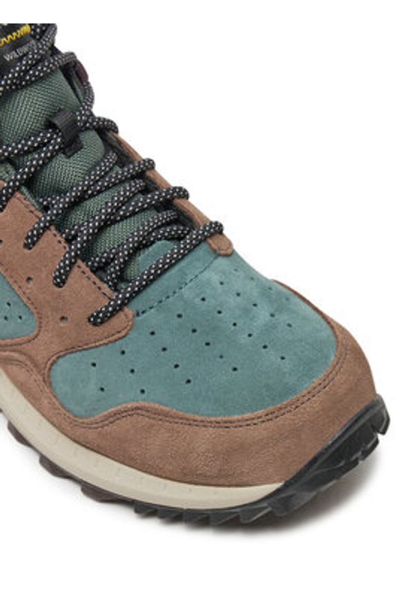Merrell Trapery Wildwood Mid Ltr Wp J068031 Zielony. Kolor: zielony. Materiał: zamsz, skóra