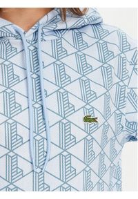 Lacoste Bluza SH2855 Błękitny Classic Fit. Kolor: niebieski. Materiał: bawełna
