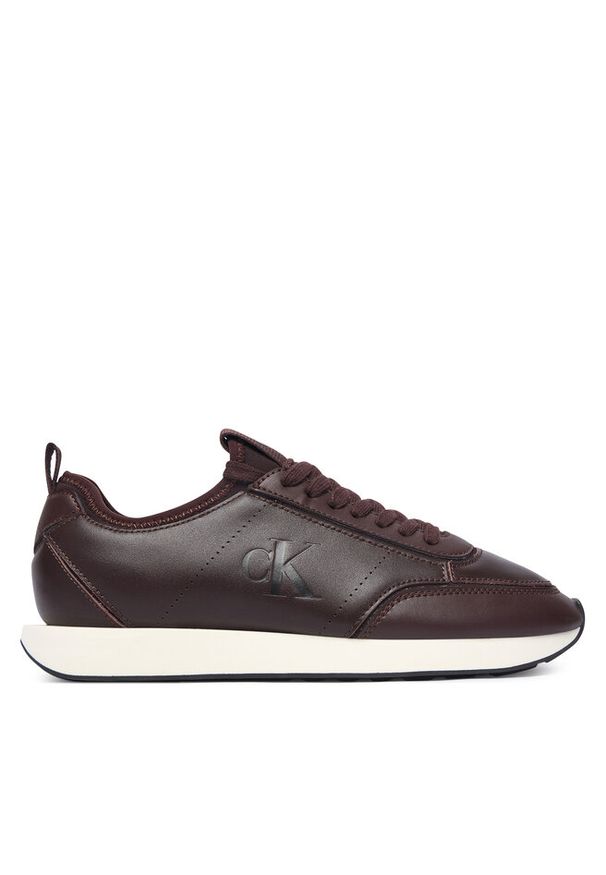 Sneakersy Calvin Klein. Kolor: brązowy