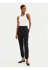 Pinko - PINKO Spodnie dresowe 100371 A2BZ Czarny Regular Fit. Kolor: czarny. Materiał: bawełna