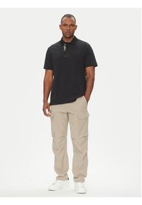 Versace Jeans Couture Polo 78GAG627 Czarny Regular Fit. Typ kołnierza: polo. Kolor: czarny. Materiał: bawełna #5