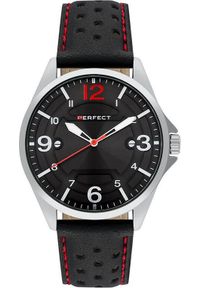 Zegarek Perfect Zegarek Perfect W120-02 męski perforowany pasek . #1