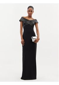 Just Cavalli Sukienka wieczorowa 76PAO904 Czarny Regular Fit. Kolor: czarny. Materiał: syntetyk. Styl: wizytowy