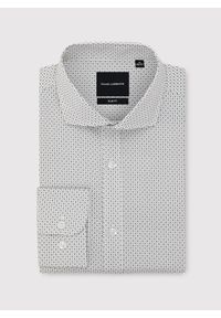 Pako Lorente - PAKO LORENTE - Biała koszula męska w mikrowzór. Kolor: biały. Materiał: bawełna, elastan. Długość rękawa: długi rękaw. Długość: długie #8