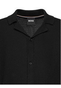 BOSS Kardigan C-Iconico 50543163 Czarny Regular Fit. Kolor: czarny. Materiał: bawełna #3