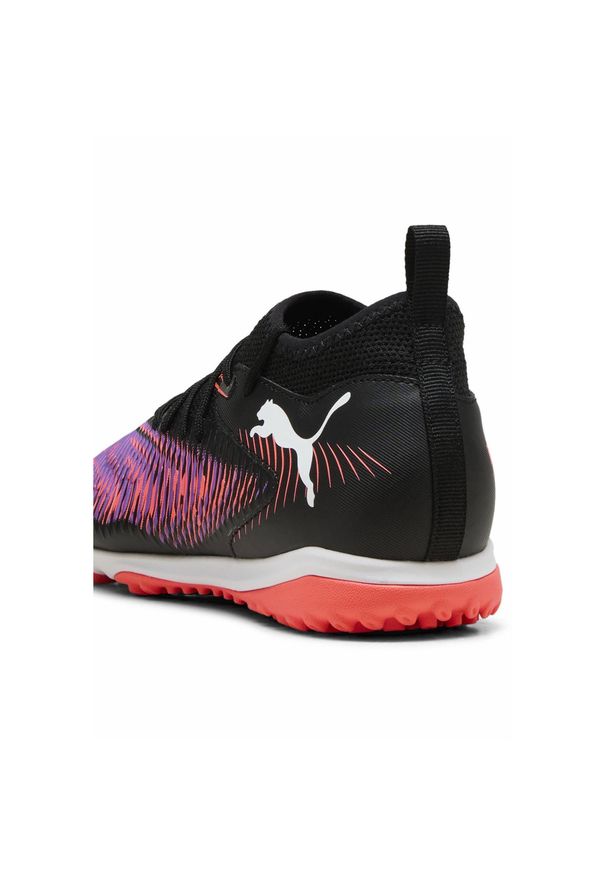 Puma - Buty piłkarskie dziecięce PUMA Future 8 Match TT + Mid. Kolor: biały, czerwony, wielokolorowy, czarny. Sport: piłka nożna