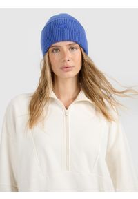 4f - 4F Czapka zimowa uniseks - niebieska Uniwersalny. Kolor: niebieski. Materiał: wiskoza, syntetyk, materiał. Sezon: zima. Styl: klasyczny, casual, sportowy #1