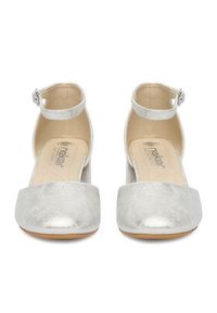 Rieker Czółenka 44762-90 Srebrny. Kolor: srebrny. Materiał: materiał #6