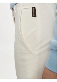 Napapijri Spodnie materiałowe Meridian NP0A4GYE Écru Regular Fit. Materiał: bawełna #5