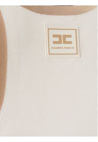 Elisabetta Franchi Top TK-71S-61E2-V270 Beżowy Regular Fit. Kolor: beżowy. Materiał: wiskoza #4
