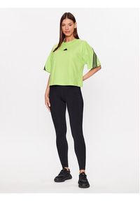 Adidas - adidas T-Shirt Future Icons 3-Stripes T-Shirt IL3062 Zielony Loose Fit. Kolor: zielony. Materiał: bawełna #5