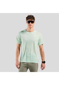 Koszulka męska Odlo X-ALP PW 115 T-shirt crew neck s/s. Kolor: zielony. Sport: bieganie