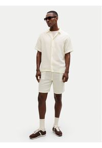 Jack & Jones Szorty materiałowe Jaiden 12274758 Biały Relaxed Fit. Kolor: biały. Materiał: bawełna #8
