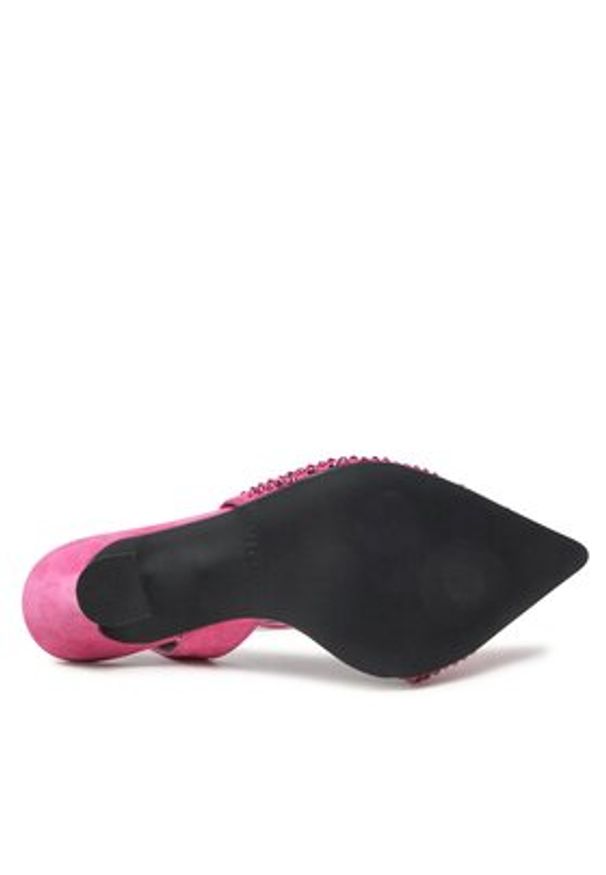 Pinko - PINKO Sandały Lisette Slingback PE 23 BLKS1 100566 A0N6 Różowy. Kolor: różowy. Materiał: zamsz, skóra
