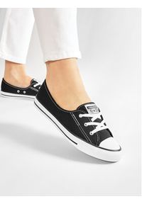 Converse Trampki Chuck Taylor All Star Bellet Lace Slip 566775C Czarny. Kolor: czarny. Materiał: materiał #4
