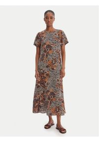 Weekend Max Mara Sukienka codzienna Crespo 2615221042 Granatowy Regular Fit. Okazja: na co dzień. Kolor: niebieski. Materiał: jedwab. Typ sukienki: proste. Styl: casual #1
