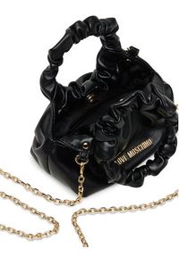 Love Moschino - LOVE MOSCHINO Torebka JC4253PP0MKT0000 Czarny. Kolor: czarny. Materiał: skórzane