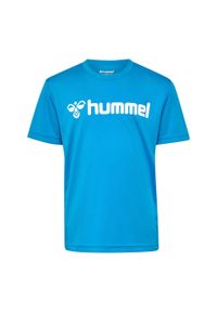 Koszulka dla dzieci Hummel Logo. Kolor: niebieski. Sport: piłka nożna #1