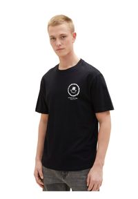 Tom Tailor Denim T-Shirt 1035602 Czarny. Kolor: czarny. Materiał: denim