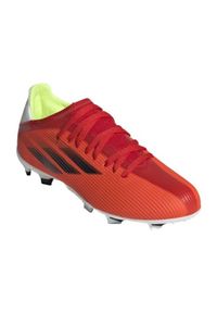 Adidas - Buty piłkarskie adidas X Speedflow.3 Fg Jr FY3304 wielokolorowe pomarańcze i czerwienie. Kolor: wielokolorowy. Materiał: syntetyk. Szerokość cholewki: normalna. Sport: piłka nożna #7