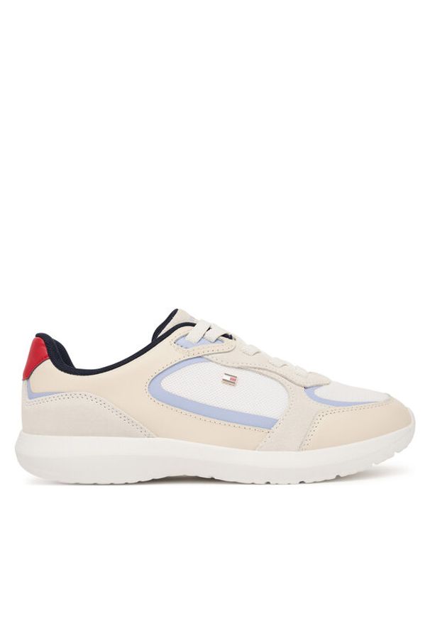 TOMMY HILFIGER - Tommy Hilfiger Sneakersy Light Runner FW0FW09409 Beżowy. Kolor: beżowy. Materiał: skóra