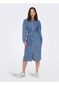 only - ONLY Sukienka jeansowa 15284906 Niebieski Regular Fit. Kolor: niebieski. Materiał: bawełna #1