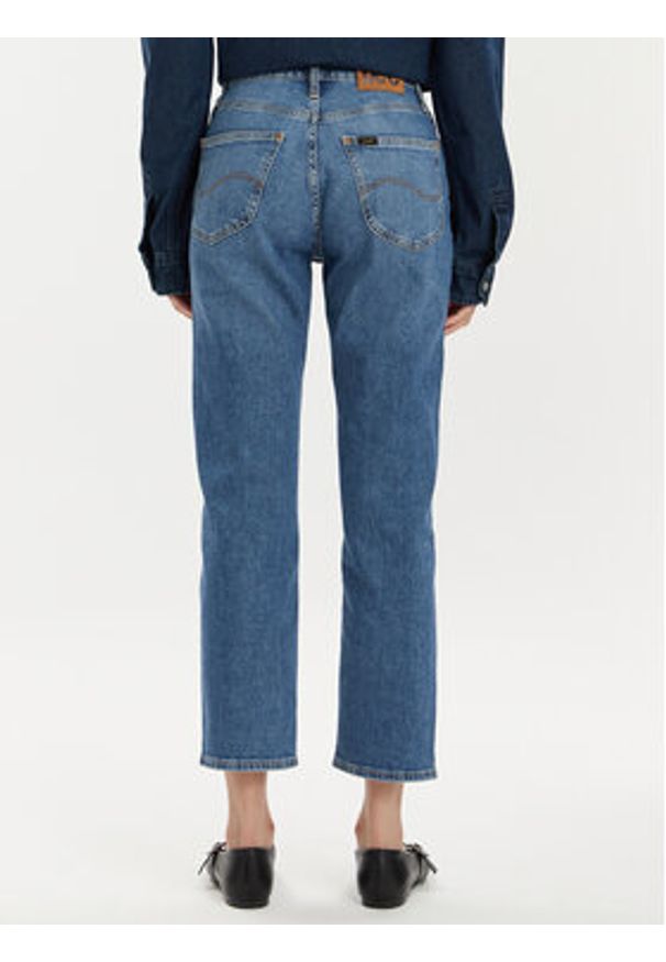Lee Jeansy Carol 112350789 Niebieski Straight Fit. Kolor: niebieski