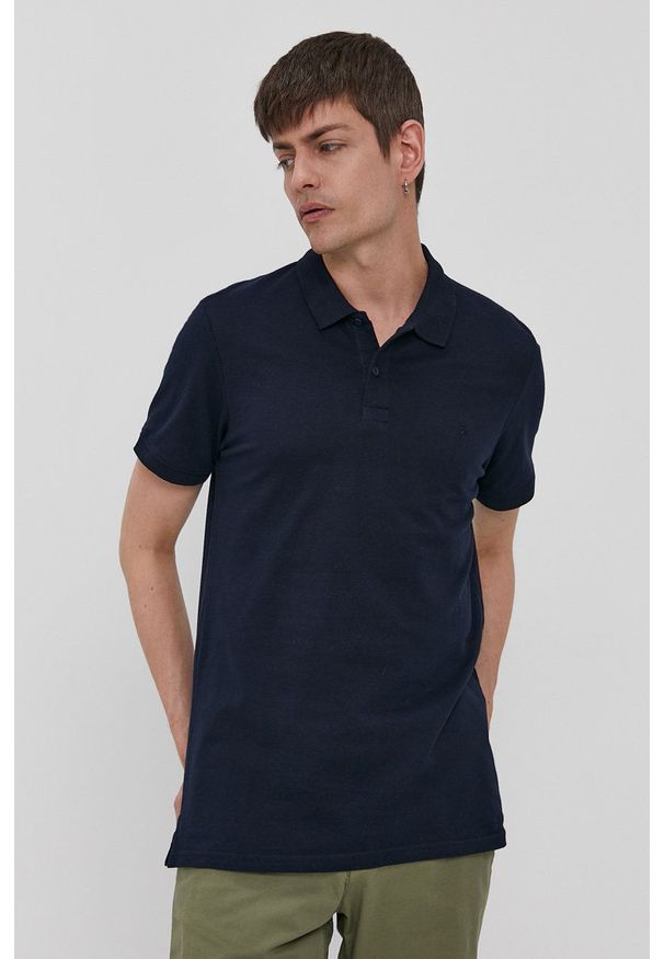 Jack & Jones - Polo (2-pack). Okazja: na co dzień. Typ kołnierza: polo. Kolor: niebieski. Materiał: dzianina. Długość: krótkie. Wzór: gładki. Styl: casual
