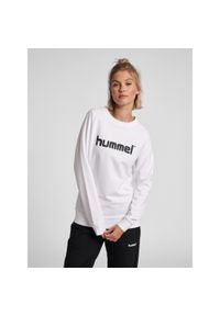 Bluza do piłki ręcznej damska Hummel Go Cotton Logo Sweatshirt Woman. Kolor: biały