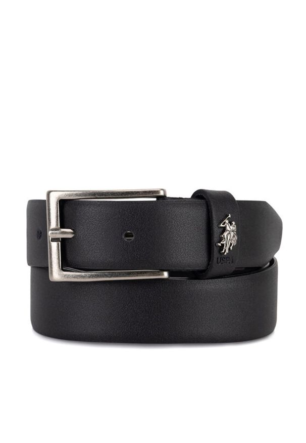 U.S. Polo Assn. Pasek AIUXT2375MHN Czarny. Kolor: czarny. Materiał: skóra
