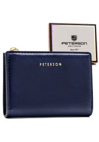 Portfel damski Peterson PTN 003-F granatowy. Kolor: niebieski. Materiał: skóra ekologiczna #1