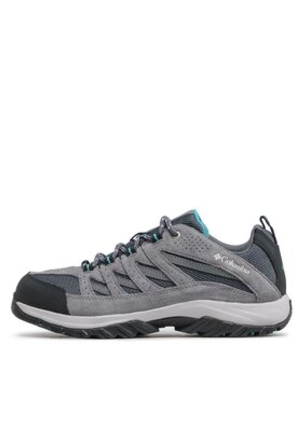 columbia - Columbia Trekkingi Crestwood BL4595 Szary. Kolor: szary. Materiał: zamsz, skóra
