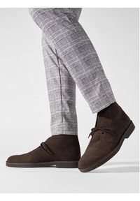 Clarks Trzewiki Desert Bt Evo Dark Brązowy. Kolor: brązowy. Materiał: skóra, zamsz #5