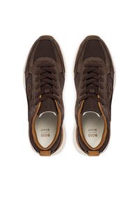 BOSS Sneakersy B Icon Runn 50563381 Brązowy. Kolor: brązowy. Materiał: skóra, zamsz #6