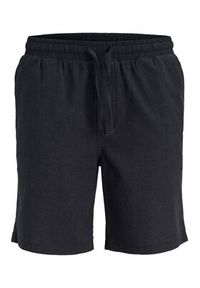 Jack & Jones Szorty materiałowe Jaiden 12293768 Czarny Relaxed Fit. Kolor: czarny. Materiał: bawełna #7