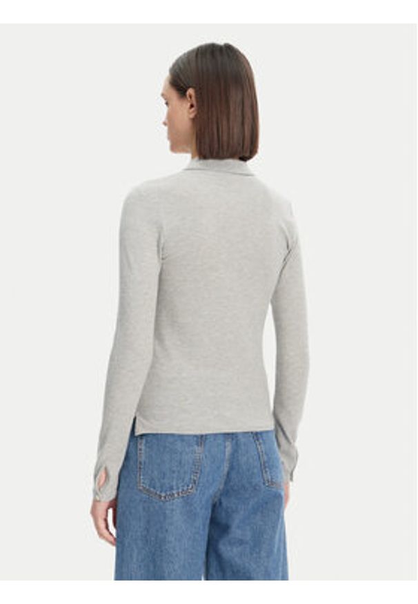 Polo Ralph Lauren Koszula 211941176001 Szary Slim Fit. Typ kołnierza: polo. Kolor: szary. Materiał: bawełna