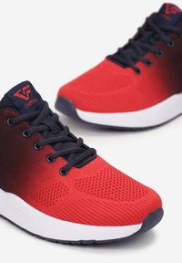 Born2be - Czerwone Buty Sportowe Isda. Wysokość cholewki: przed kostkę. Kolor: czerwony. Materiał: materiał. Szerokość cholewki: normalna #2