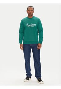 Pepe Jeans Bluza Dumas PM582832 Zielony Regular Fit. Kolor: zielony. Materiał: bawełna #5