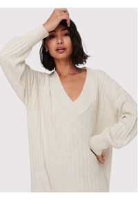 only - ONLY Sukienka dzianinowa New Tessa 15236372 Beżowy Regular Fit. Kolor: beżowy. Materiał: syntetyk #4