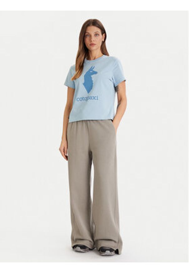 Cotopaxi T-Shirt Llama F25474W1529 Błękitny Regular Fit. Kolor: niebieski. Materiał: syntetyk, bawełna