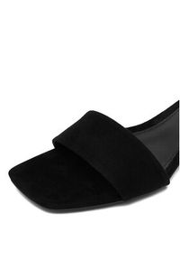 Gino Rossi - GINO ROSSI Klapki EO-V2229-111-5 Czarny. Kolor: czarny. Materiał: zamsz, skóra #8