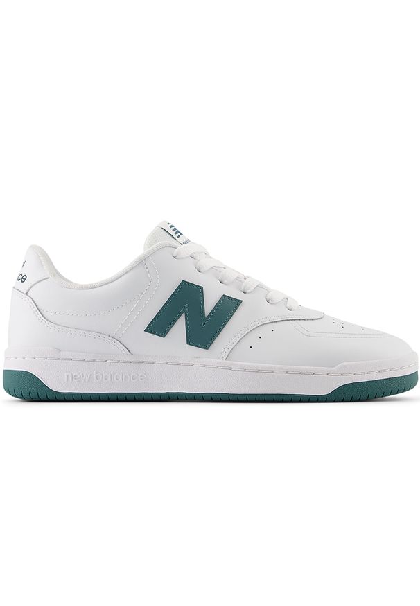 Buty unisex New Balance BB80UFG– białe. Okazja: na co dzień. Kolor: biały. Materiał: guma, materiał, skóra, syntetyk. Szerokość cholewki: normalna