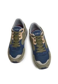 Pepe Jeans Sneakersy PMS30988 Khaki. Kolor: brązowy. Materiał: materiał