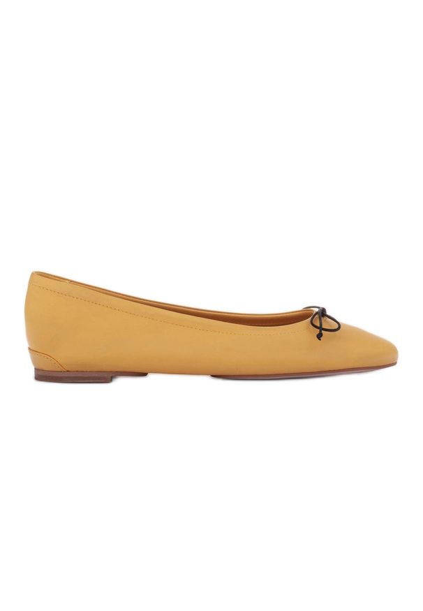 Marco Shoes Baletki Passo żółte. Zapięcie: sznurówki. Kolor: żółty
