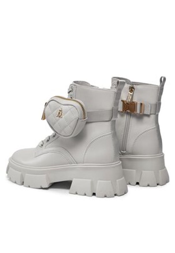 Steve Madden Trapery Tanker-H Bootie SM19000035 SM19000035-287 Écru. Materiał: materiał